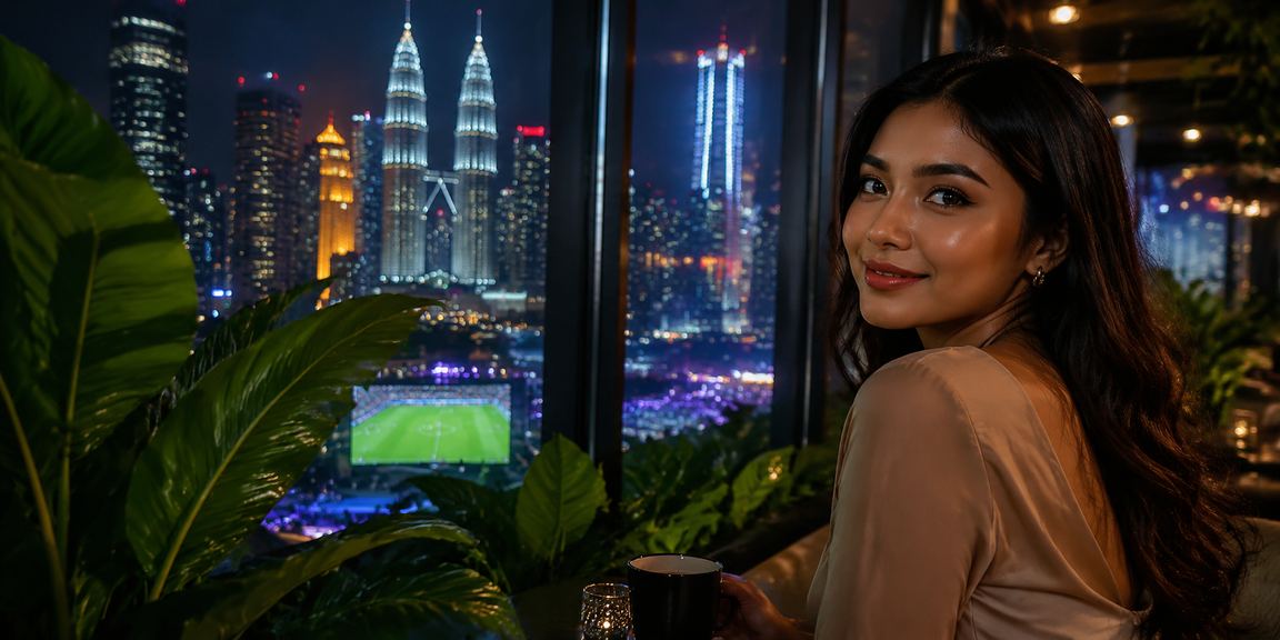 Peminat bola sepak mengikuti pertaruhan sukan di Kuala Lumpur gaya Malaysia